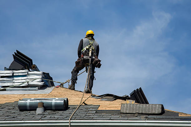 Professional Gutter Installation technician working in North Metro, GA